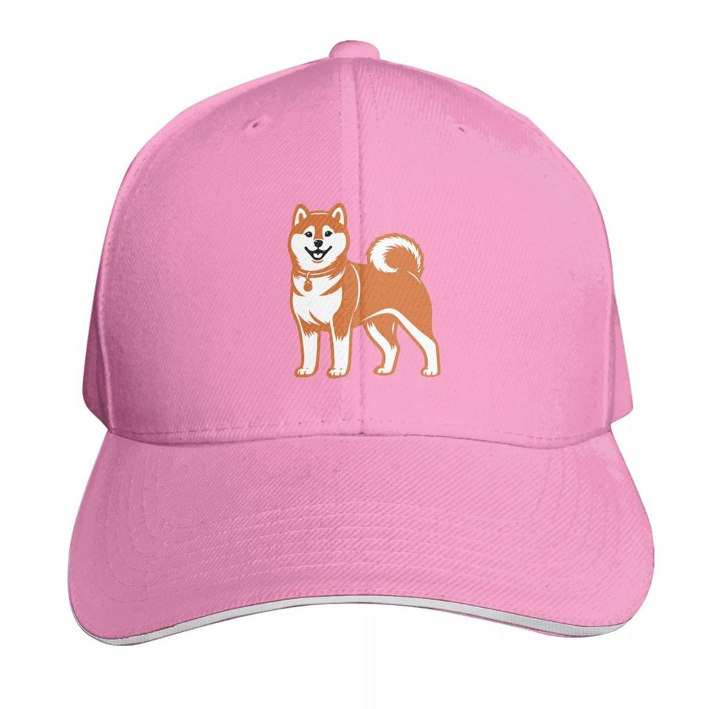 Söt hund Shiba Inu Mönster Keps Mode Casual Basebollkepsar Justerbar Hatt Hip Hop Sommar Unisex Basebollkepsar