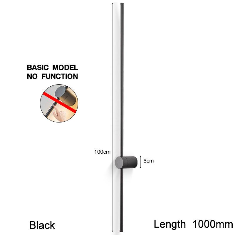 Nordic Black Copper LED Wall Lamps for Sofa Background Bedroom Indoor 360° Rotation LED Wall Lights Decor for Home Stairs Aisle