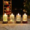 Christmas Glow Candle Lamp: Creative Night Light Ornament & Children's Gift Window Decoration