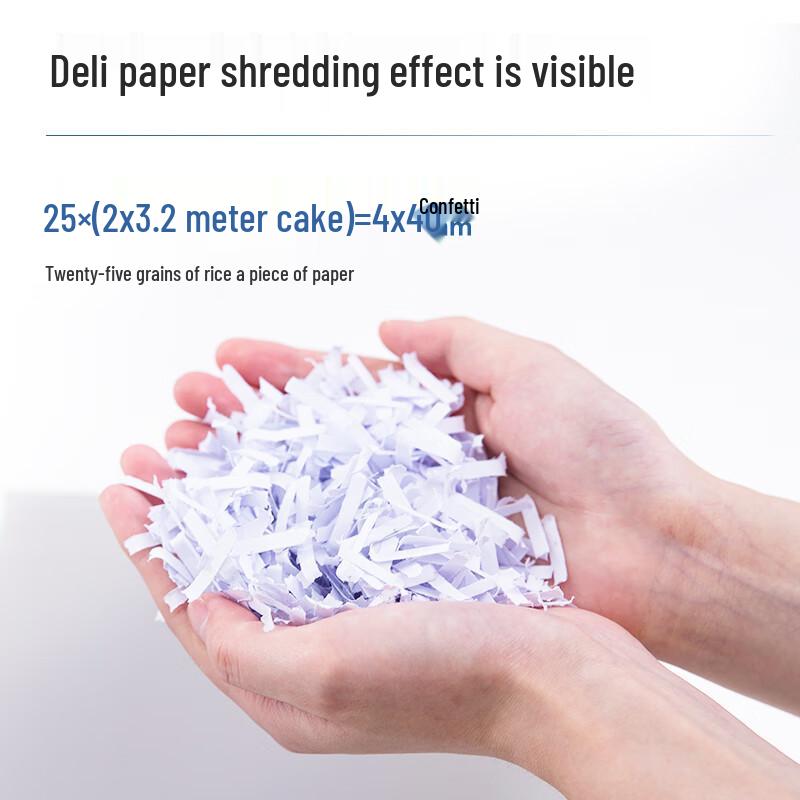 Deli 14436 P-4 Commercial Cross-Cut Paper Shredder