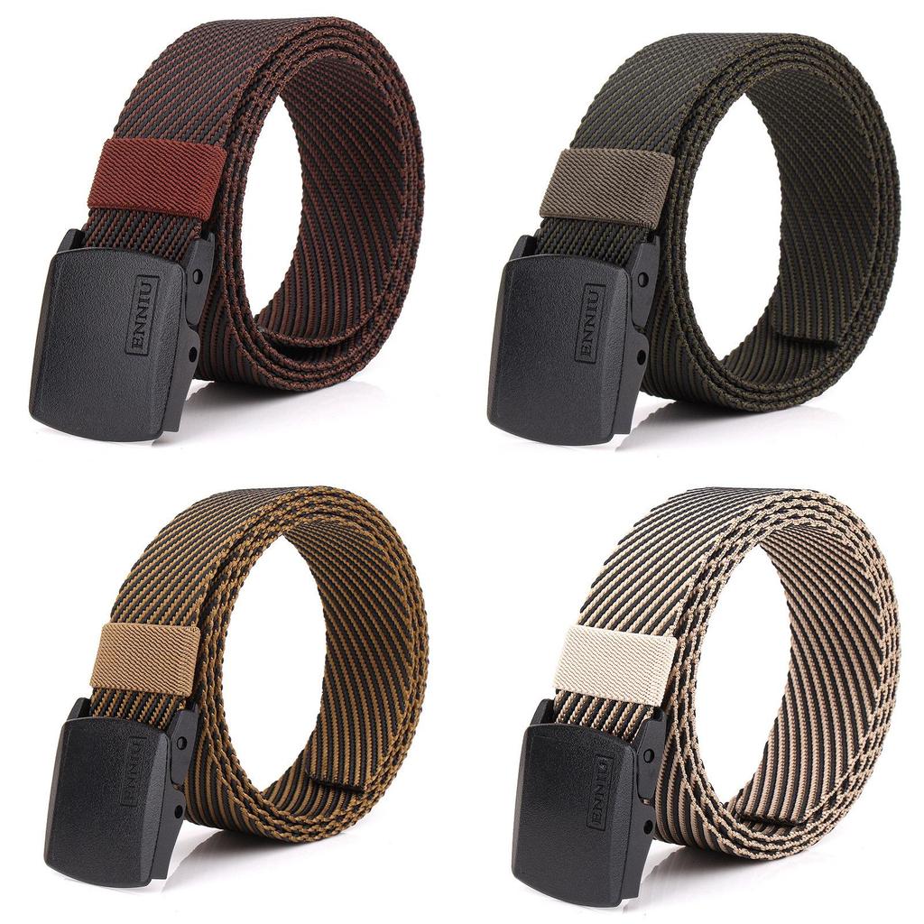 Versatile Unisex Belt And Slimming With Metal Buckle Belt Paired Jeans With