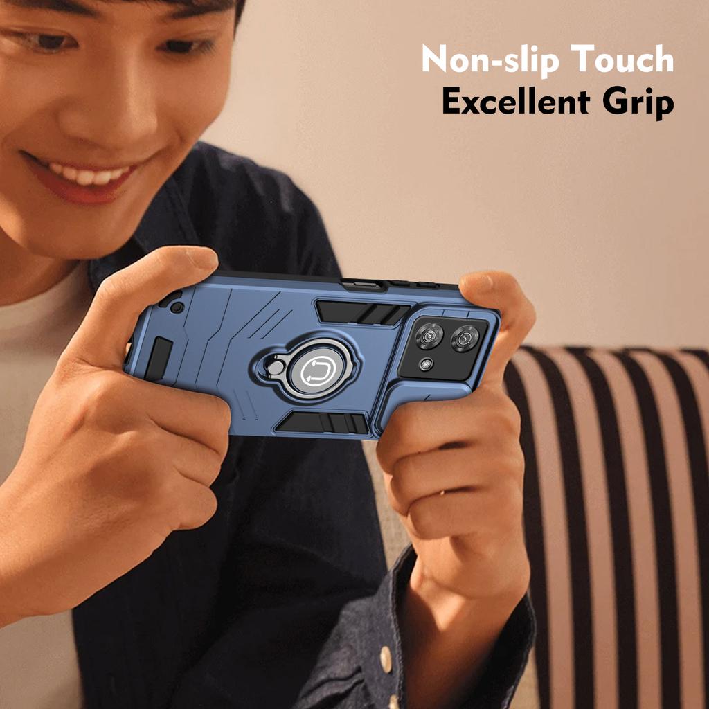 Armor For Motorola Edge 40 Neo Phone Case For Moto G22 G04 G24 G34 G84 G14 G54 G53 5G Back Slide Lens Protect Coque Cover