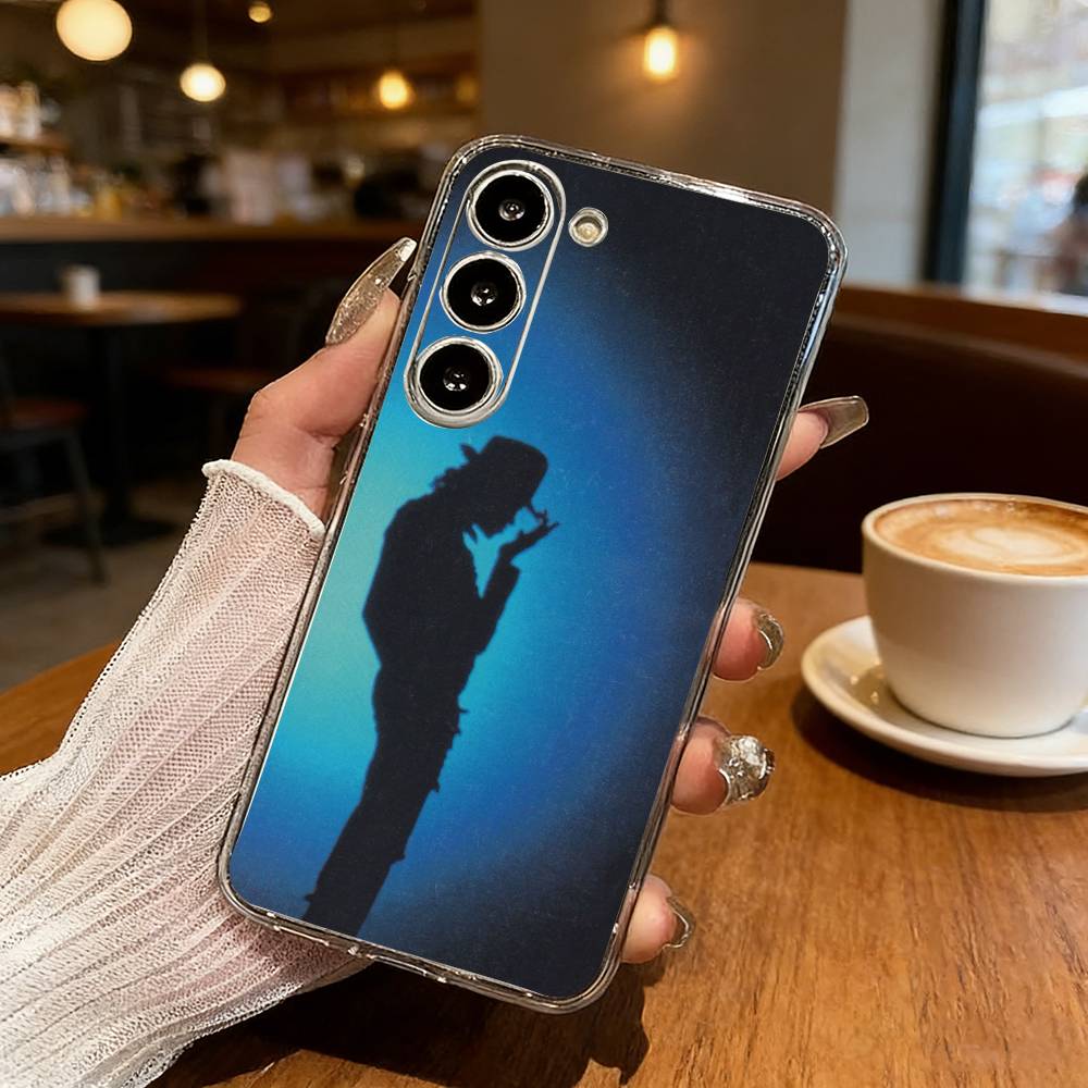 Κλασική Θήκη Κινητού Michael Jackson Legend Για Samsung Galaxy S24 S25 S23 S22 S21 Plus S24 S25 Διαφανής Θήκη Καλύμματος