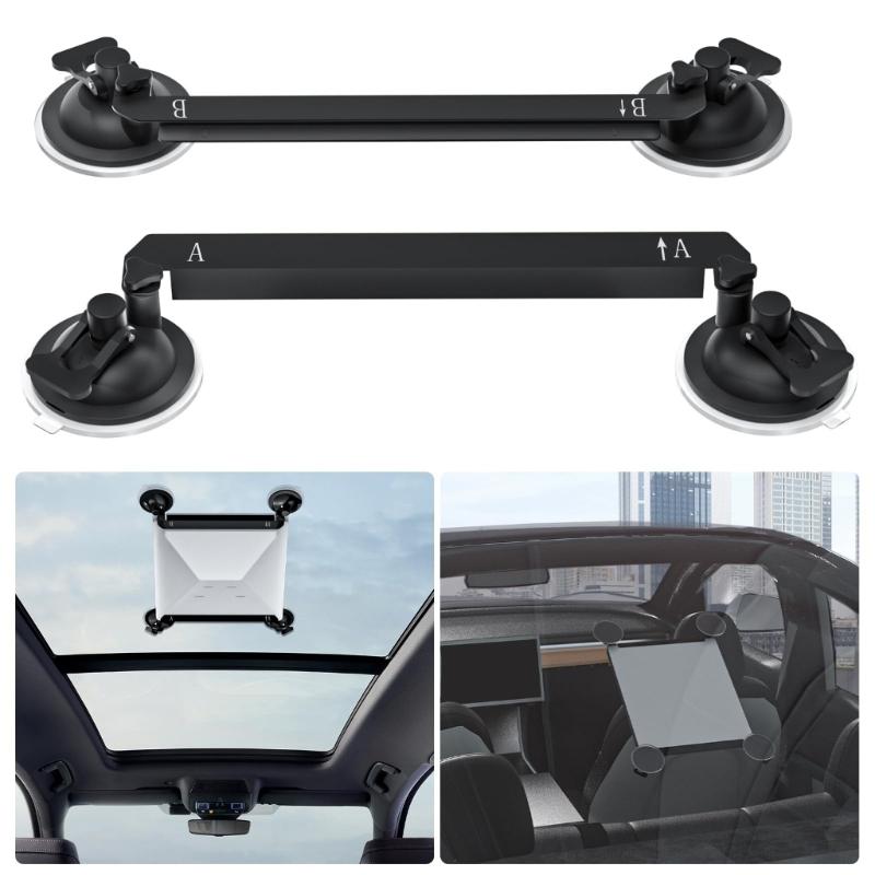 1 Pair Suction Cup Mount for Mini Car Sunroof and Window Mount Vibrations Proof Car Mount Kit Easy Installation