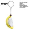 Commuter Stress Relief Toy Keychain Pendant, Peeled Banana with Thickened Stainless Durable Steel Ring, Portable for Keys Backpacks Schoolbags