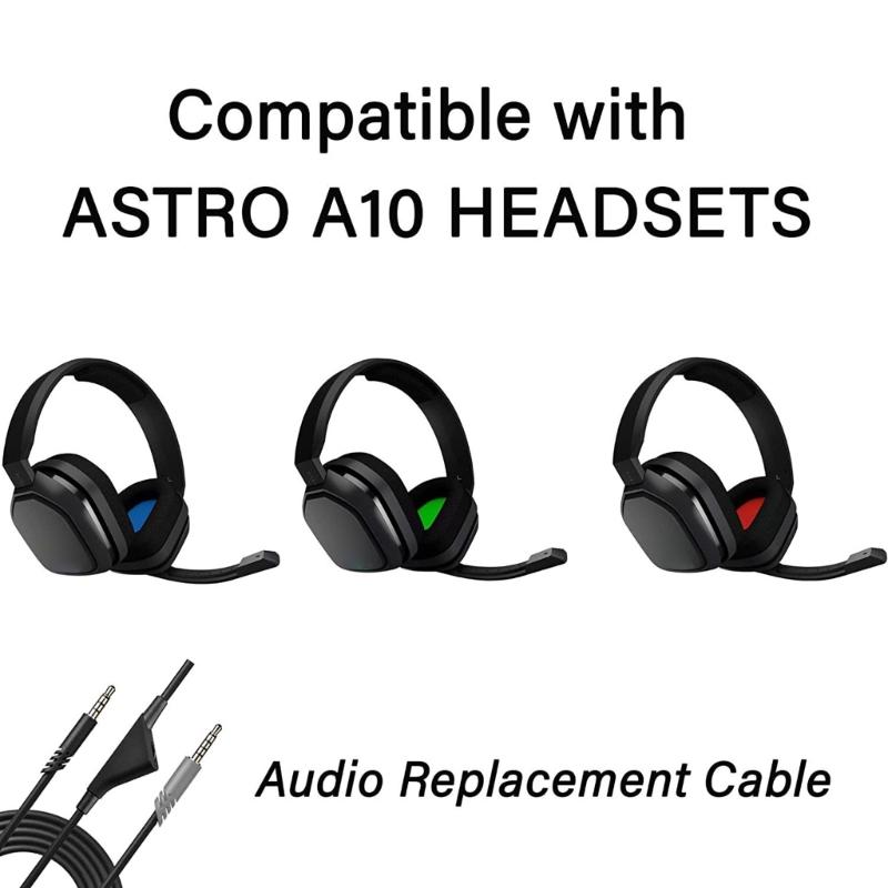 Headphone Cable Audio Cord Line with Volume control for Astro A10 A40 A30 Earphones Gaming Headset Accessories