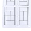 35x22CM Tennis Coaching Board Dry Erase Magnetic Strategy Clipboard for Coaches Reusable Planning Tool for Classroom and Courtside Use