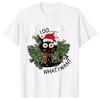 Funny Graphic T-shirt I Do What I What T-Shirts Men Short Sleeve Tees Fashion Christmas Tree Xmas Harajuku Male Tops