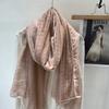Vreovor Gentle Lace Linen Thin Scarf Fashionable Women'S Outer Shawl Early Spring And Summer Foreign Style Gift