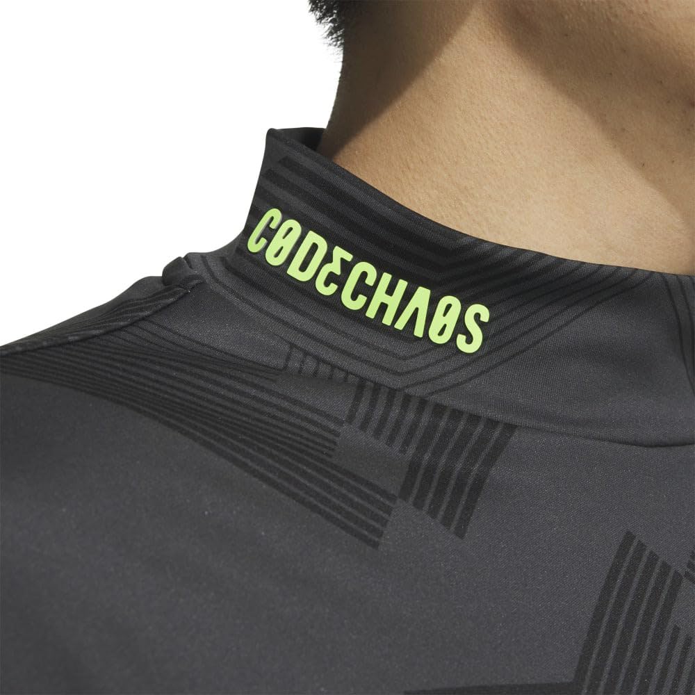 Code Chaos mock neck long sleeve shirt