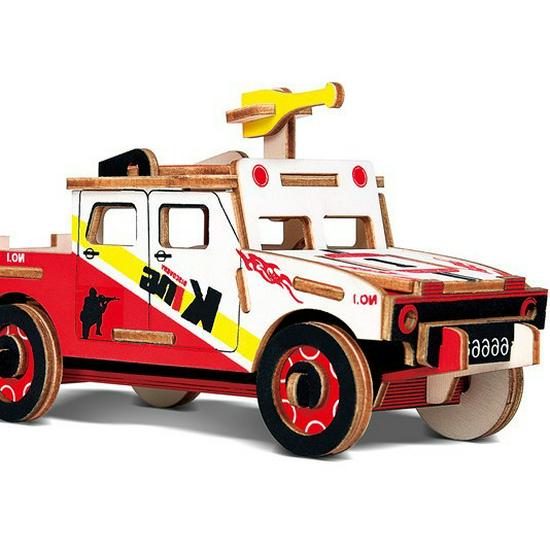 3D Wooden DIY Puzzle Toy - Laser Cut, 2 Pieces