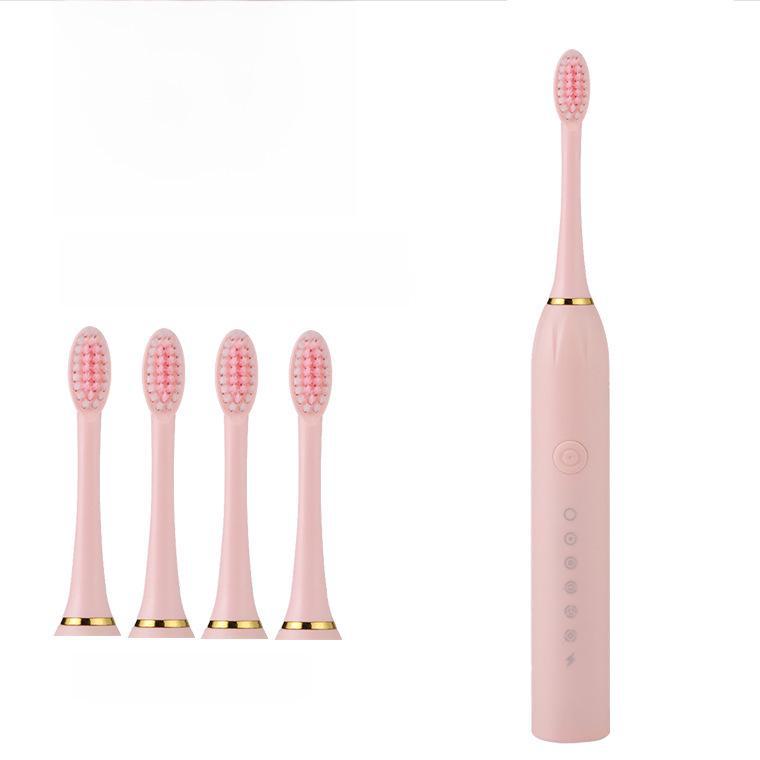 Universal Sonic Electric Toothbrush with Soft Bristles for Adults & Children - Automatic, Rechargeable, Ideal for Couples