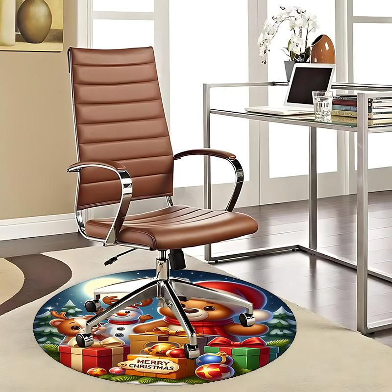 

1pc Anime Cartoon Design Chair Mat - Festive Christmas Decor for Office, Home, Living Room, Bedroom, Game Room & Dormitory Carpet (Seasonal Gift).J015 80cm by 80cm