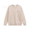 Unisex Winter Strickpullover Mit Roter Gestickter Herz-Detail Rundhalsausschnitt Lockerer Schnitt Baumwollmischung Jugendliche Erwachsene