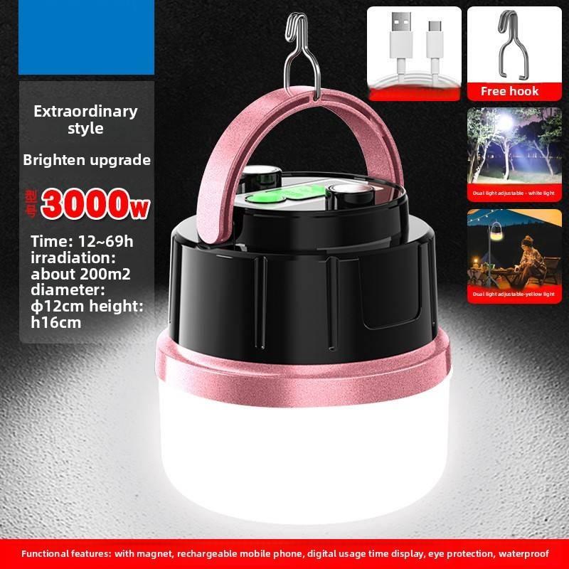 Led Bulb Rechargeable Light Stalls Outdoor Home Use Energy Efficient Portable