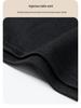 Unisex White Long-Sleeve Thermal Top - Korean Style Half Turtleneck for Autumn/Winter
