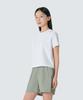 SNOWPEAK APPAREL Classic Women'S Round Neck Short Sleeve T-Shirt (S26Mwtts15) White