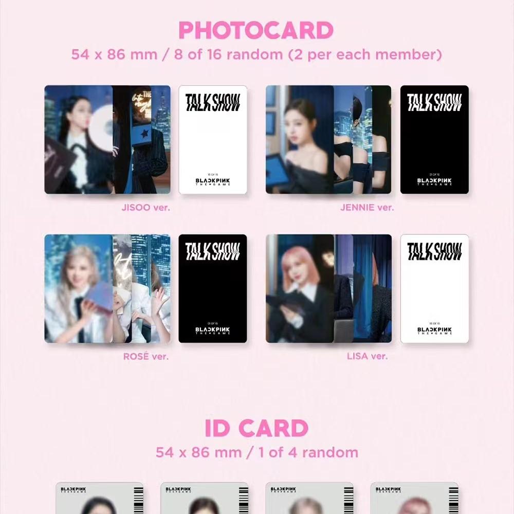 (Pre-order)Blackpink THEGAME PHOTOCARD Collection,Talk Show