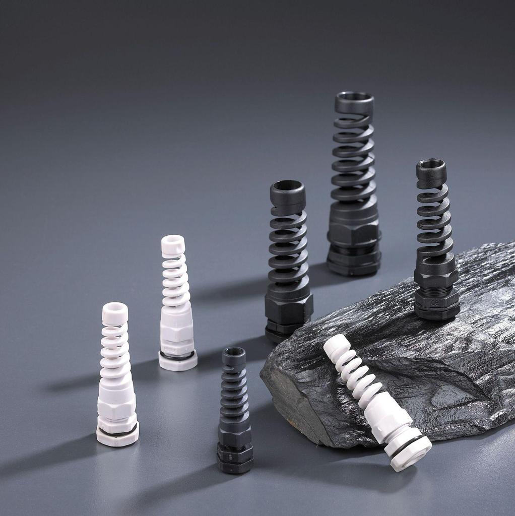 Nylon Waterproof M12/PG7 Cable Gland with Torsion-Resistant Anti-Bending Protection