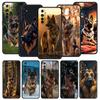 German Shepherd Dog Cartoon Phone Case For Realme 13 12 10 9 8 7 GT3 GT5 GT2 Pro Plus 5G C21 C25 C35 GT Neo 2 3 3T 5 Cover