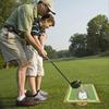 Golf training mat for swing detection, advanced golf impact mat, path feedback golf practice mat