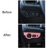 Pink Headlight Switch Panel Decor Cover Trim for Dodge Charger 10+ Challenger15+