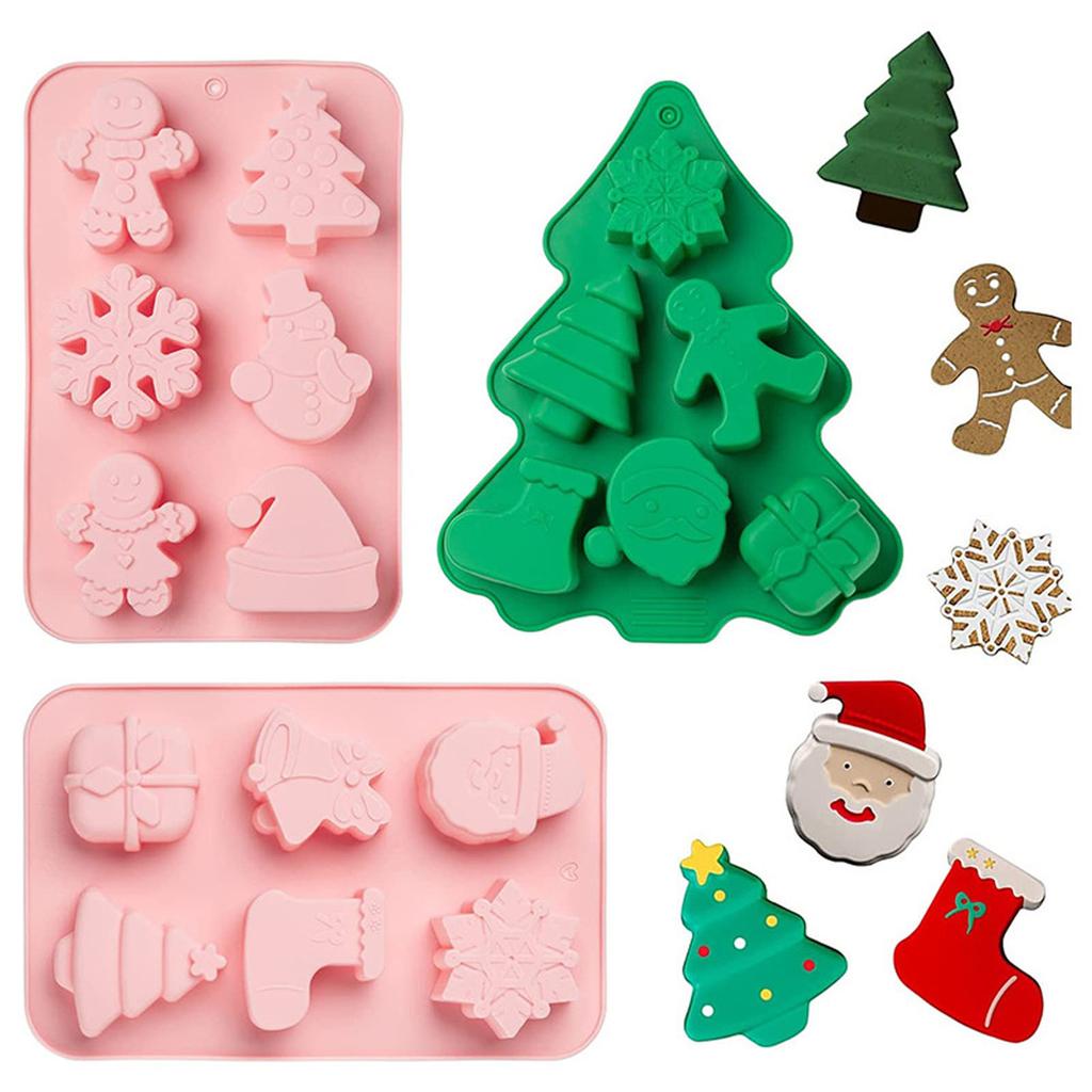 Christmas Series Baking Molds Fondant Mould Chocolate Moulds Cake Decorating Gadgets Silicone Kitchen Baking Accessories
