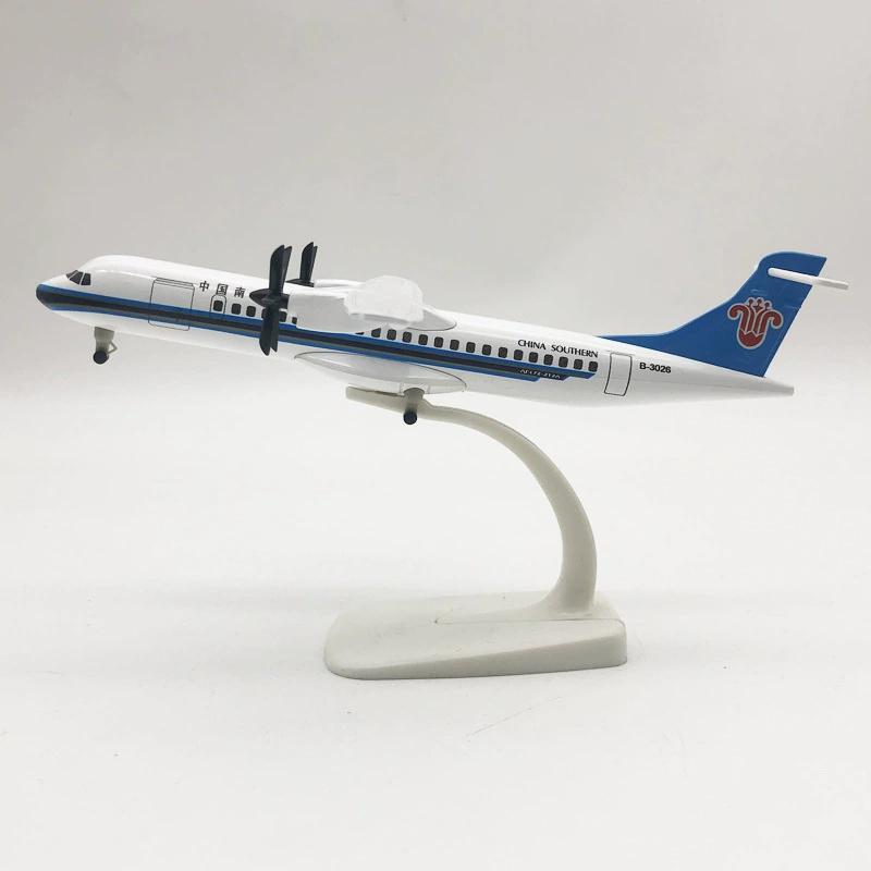 Airplane Toy 20cm China Southern ATR Airplane Model Aircraft Diecast Metal Alloy Collection Children Toy Model Plane with Stand