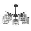 Hanging Ceiling Light Black Classic Shade Crystal Apulla 15-100
