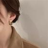 Autumn/Winter Myriad Series Retro Coffee Light Luxury Stud Earrings - Versatile Women's Style.