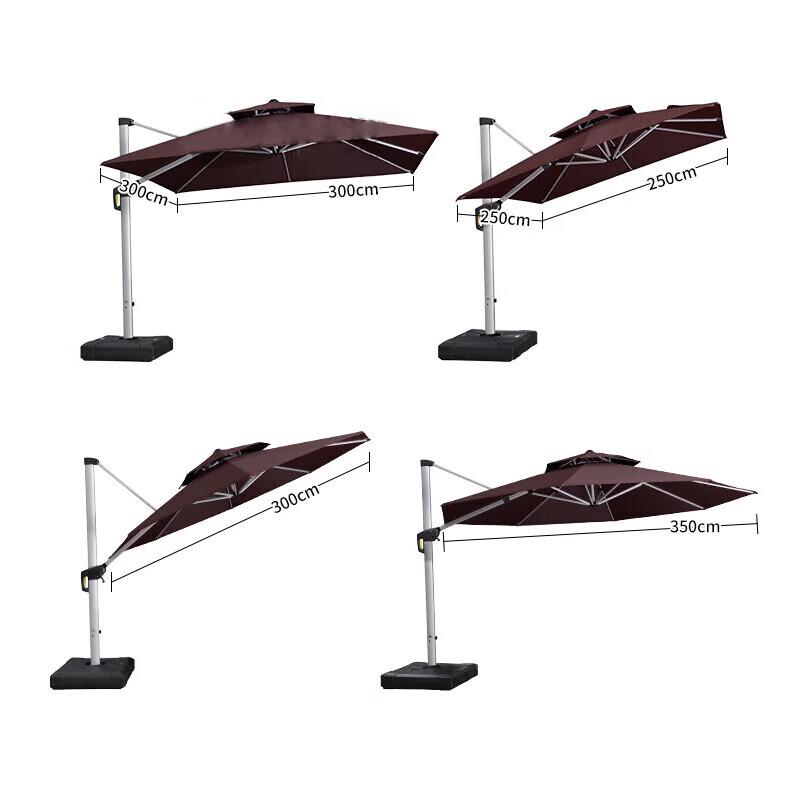 Wujun Outdoor LED Patio Umbrella