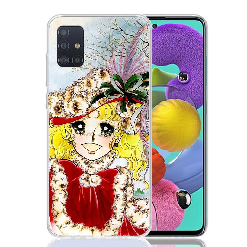 Anime Candy Phone Case For Samsung Galaxy A52 A32 A22 A12 A02S A50S A30S A51 A31 AA71 Note 20 Ultra 10 S10 Plus Galaxy A51 A71 A