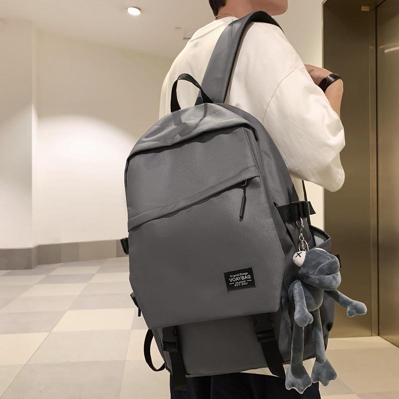 Schulrucksack für Studenten mit großer Kapazität, Herren-Computer-Reiserucksack, Damen-Rucksack in Unifarben