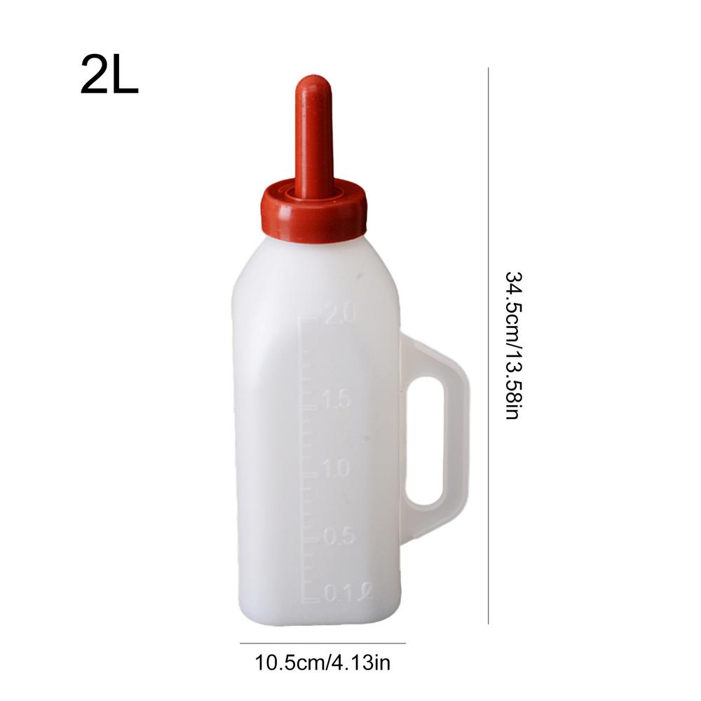 Baby Goat Bottle 2L Small Lamb Bottle for Cow Nursing Calf Milk Feeding Bottle Farm Goats Milk Feeder  for Nursing Baby Cows