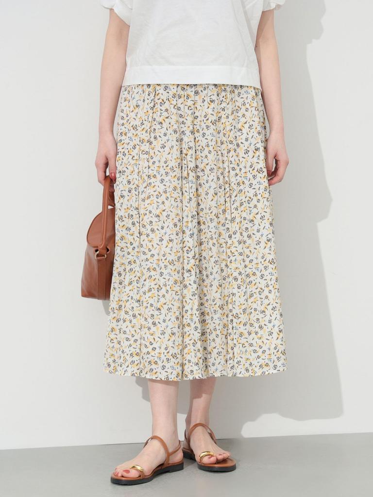 Midi Flare FLOWER M [Beams Heart] Skirt, Length, Skirt, Women's