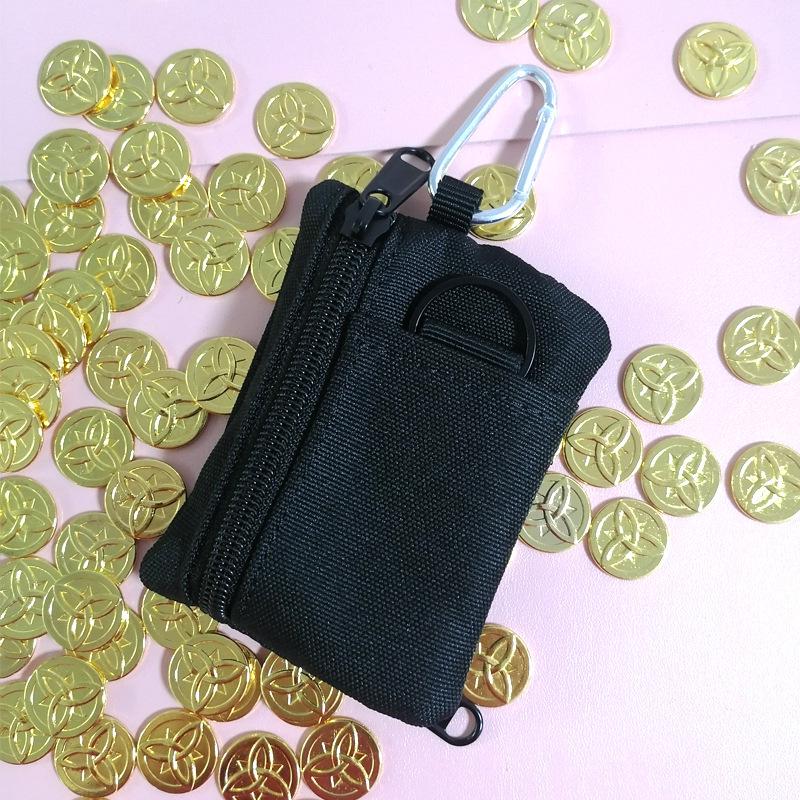 Outdoor Tactical Mini Coin & Key Canvas Pouch with Zipper