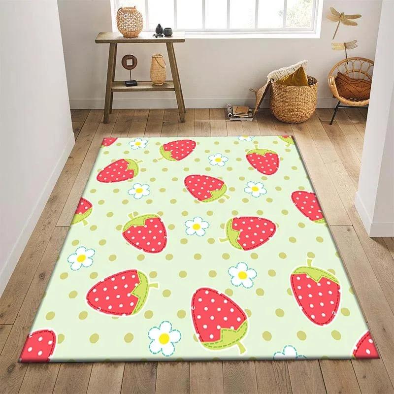 Fruit Lemon Print Floor Mats Door Decoration Home Living Room Floor Mats
