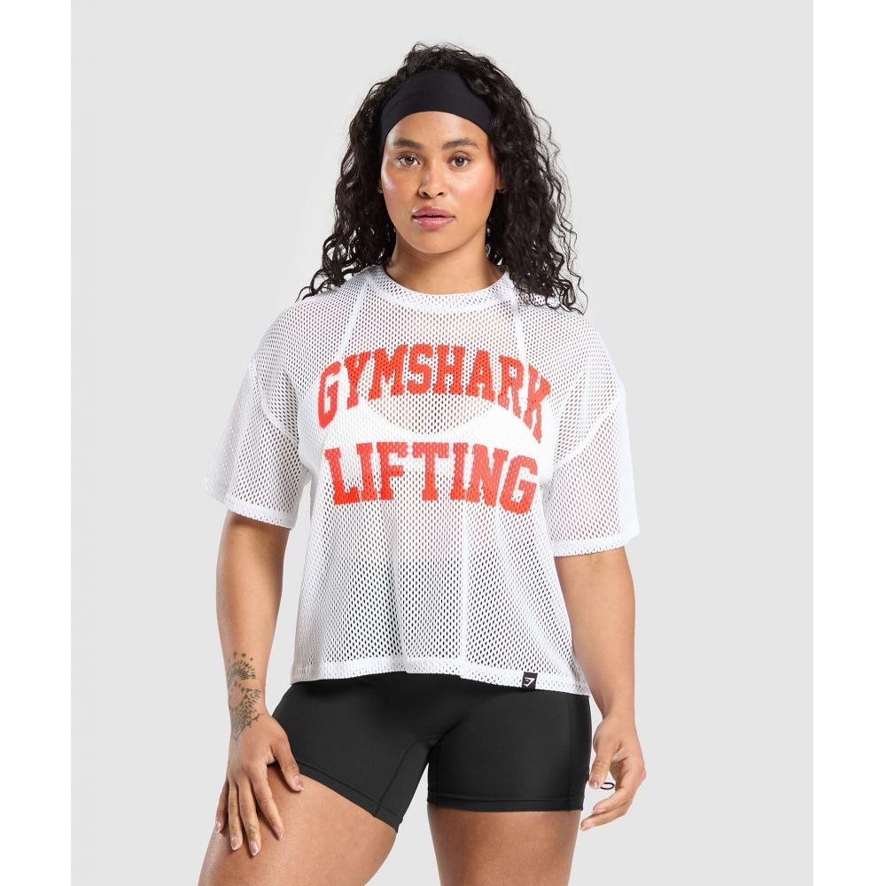 

Gymshark Сетчатый верх белый B8A3E WB57