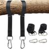 Heavy Duty Tree Swing Hanging Straps with 2200LB Capacity Industrial Nylon and Stainless Steel Carabiners for Easy Outdoor Setup