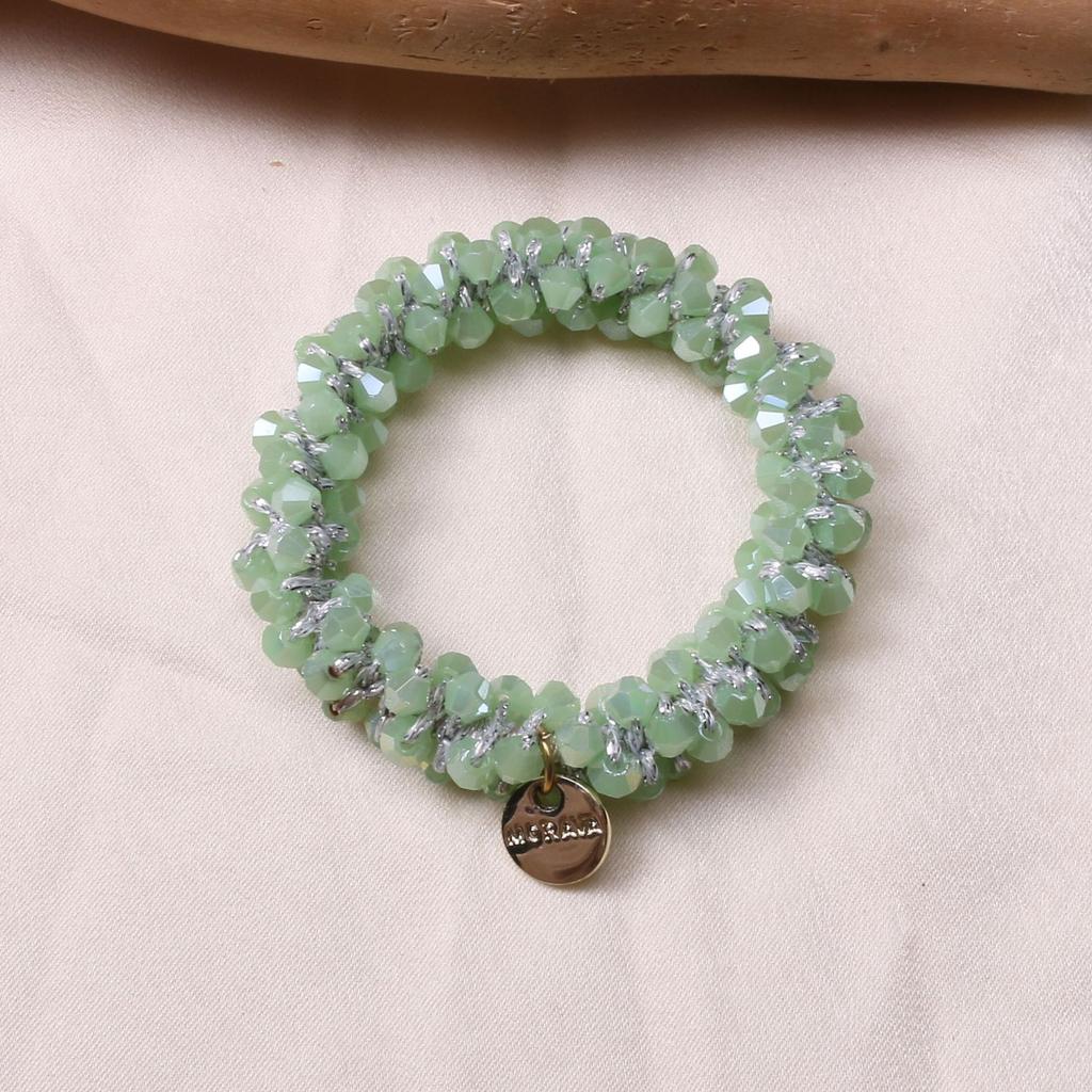 Le Nouvel Élastique à Cheveux de Luxe Léger Diamant d'Eau Écrasé Glacé Haut de Gamme Élastique à Cheveux Socialite et Bracelet Sont des Accessoires Capillaires à Double Usage