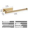 Nail-Free Wall-Mounted Stainless Steel Toilet Paper Holder