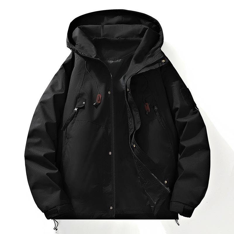 Spring and Autumn Couple's Windproof and Rainproof Jacket, Men's American Workwear, Men's Jacket, Multi Pocket Jacket