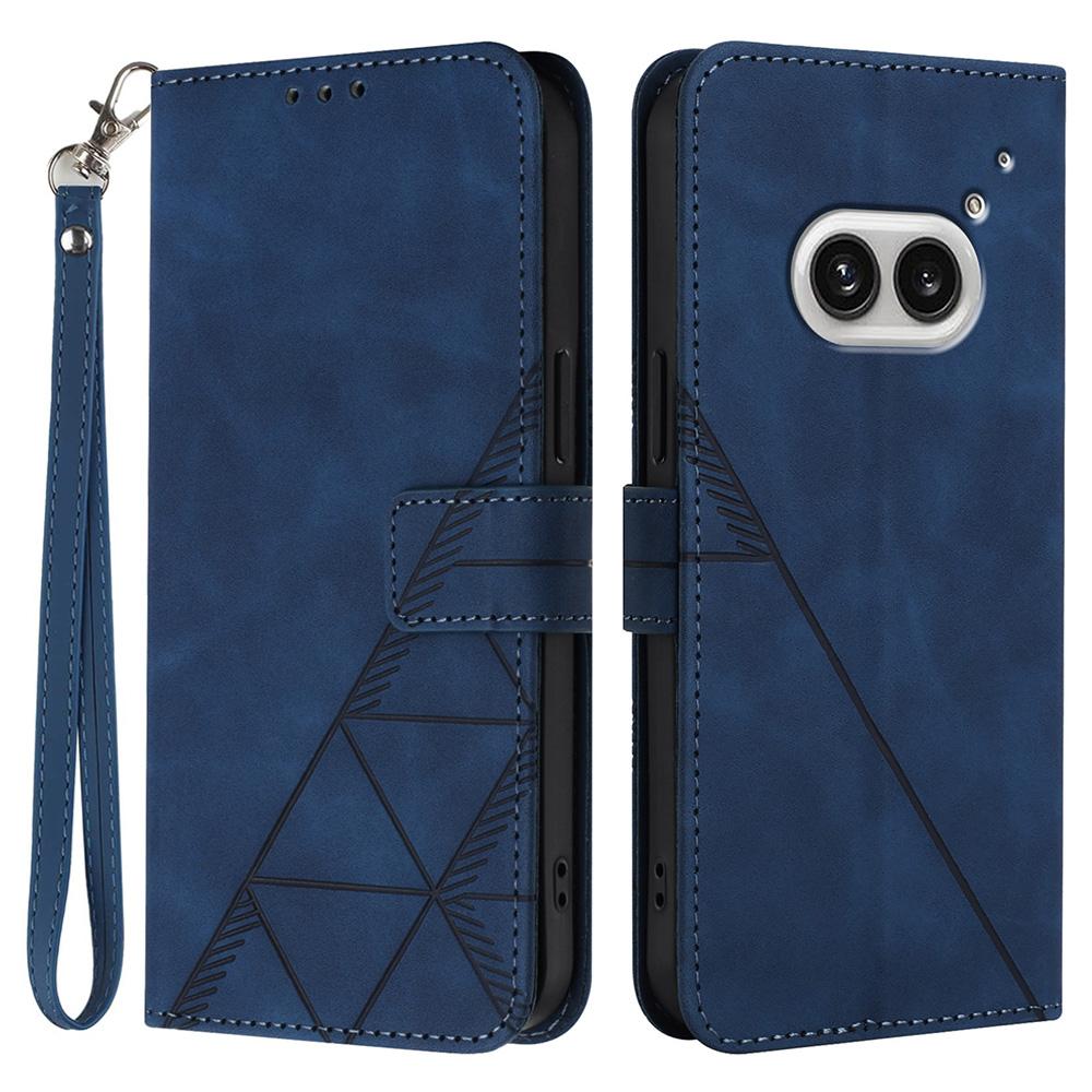 For Nothing Phone (2a) Plus/Phone (2a) Leather Case with Hand Strap Wallet Stand Phone Cover