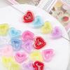 Transparent Multi Color Heart Shape Beads Bracelet Spacer Acrylic Hollow Love Charms Necklace Bracelet DIY Jewelry Accessories