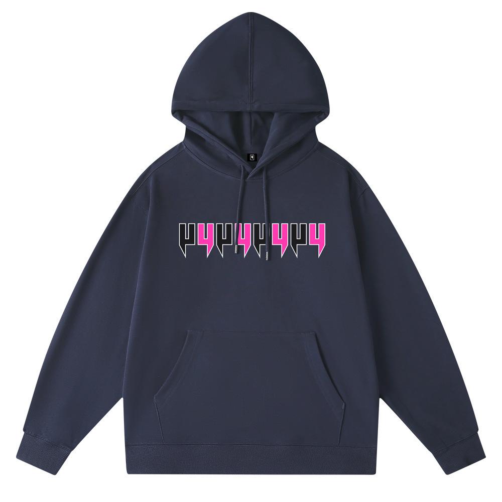 Men's Trendy Hooded Sweatshirt - Loose Fit, Letter Print for Autumn/Winter