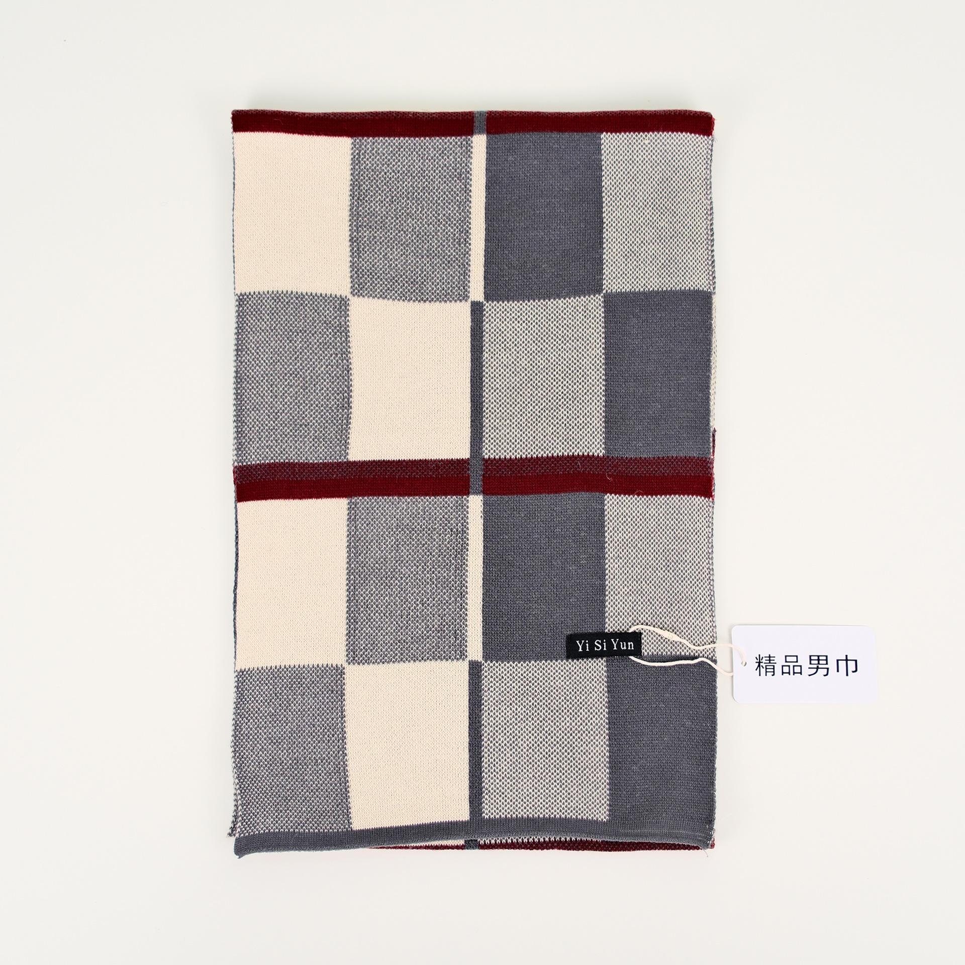 

Men s Classic Winter Scarf Cashmere Feel Winter Scarves Long Formal Soft Scarf for Men Casual Scarves Luxuriously Plaid Scarf 180cm
