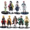 Animefigur Kamado Tanjirou Nezuko Demon Slayer Figur Actionfigurer PVC Modell Leksaker Zenitsu Figur Inosuke Kimetsu No Yaiba