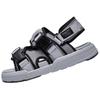 Li Ning Comfortable Round Toe Beach Sandals Men's Gray AGUT013-2