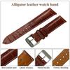19mm Brown Crocodile Watch Quick Crocodile Leather Replacement Watch Band with Wrist Brown [vietnamcreations] Strap, Release, Buckle, Handmade, Men's,