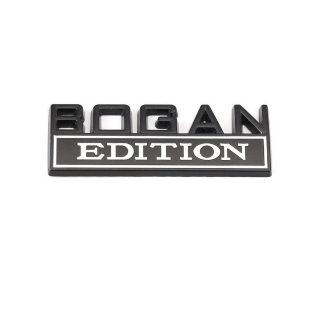 1Pc 3D Metal Bogan Edition Logo Car Front Grille Badge Side Fender Rear Trunk Emblem Sticker Decal